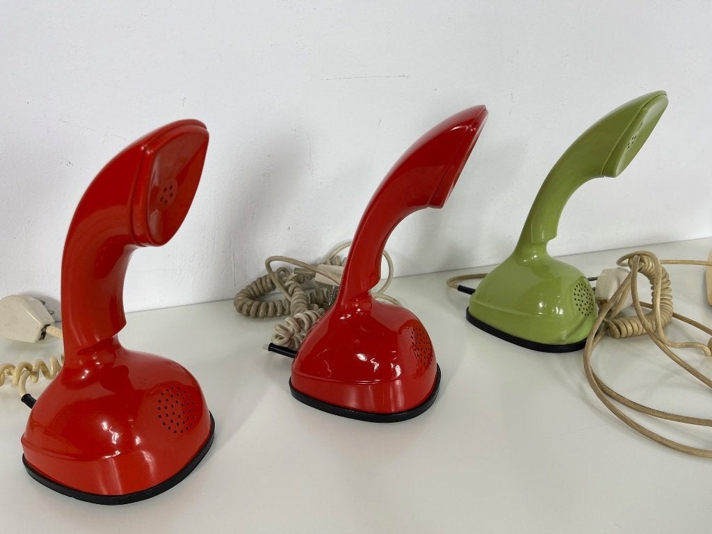 3 ericsson ericofon/cobra telefoons,zweden 1970s, Antiek en Kunst, Ophalen of Verzenden