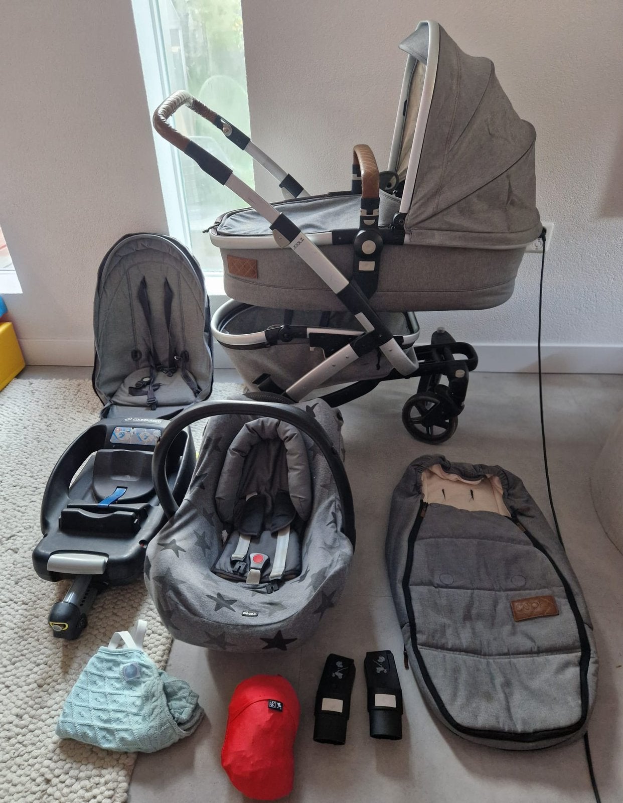 Joolz combi kinderwagen + maxi cosy + isofix +accessoires, Gebruikt, Met reiswieg, Ophalen, Kinderwagen