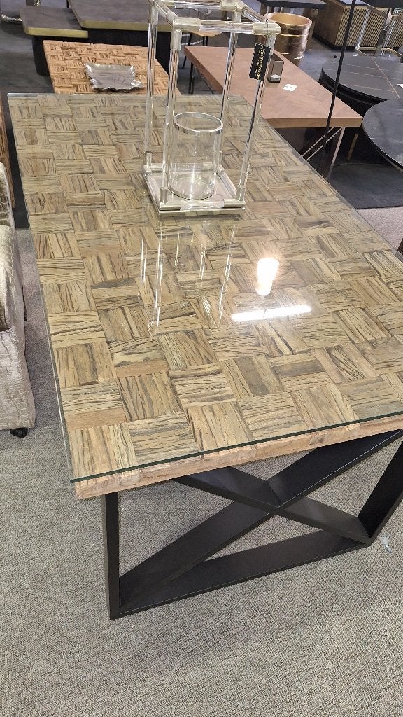 Eettafel sleeperwood blokjes, Ophalen, Nieuw, 50 tot 100 cm, Vijf personen of meer