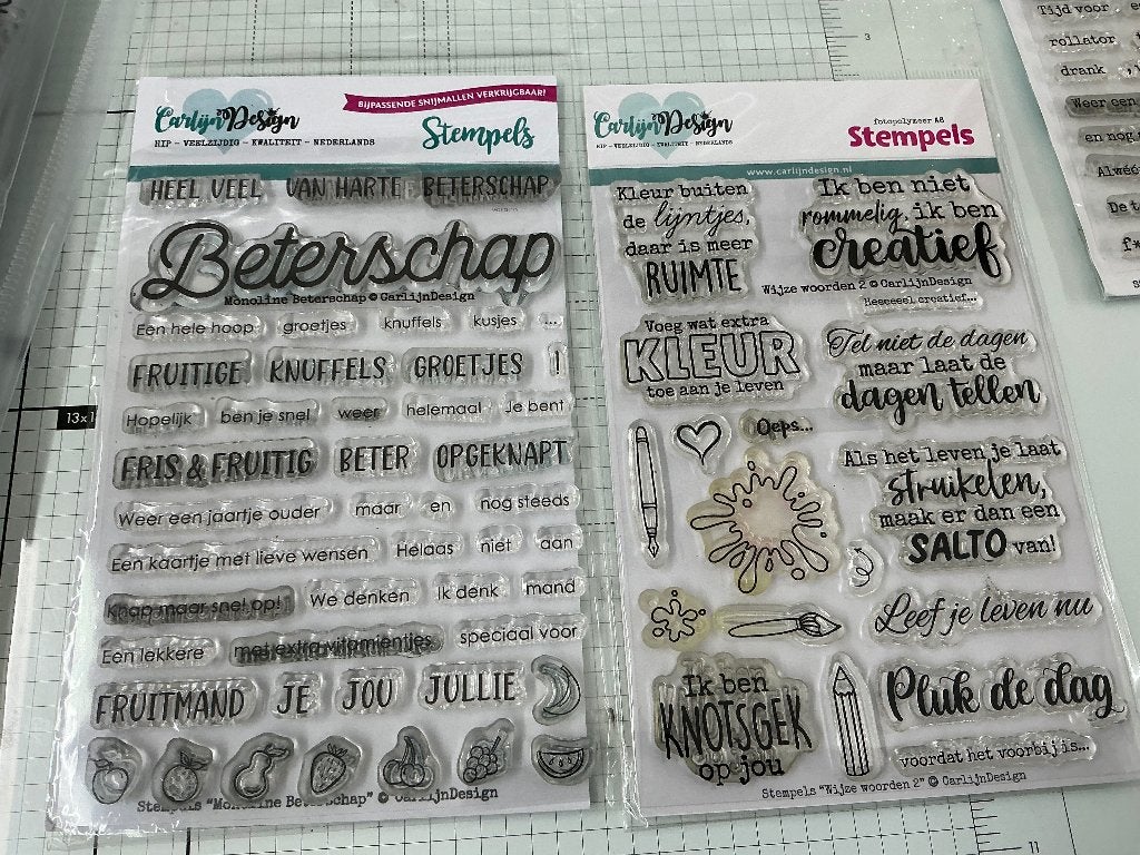 Carlijn design stempels, Hobby en Vrije tijd, Kaarten | Zelf maken, Ophalen of Verzenden, Nieuw, Overige thema's, Pons of Mal