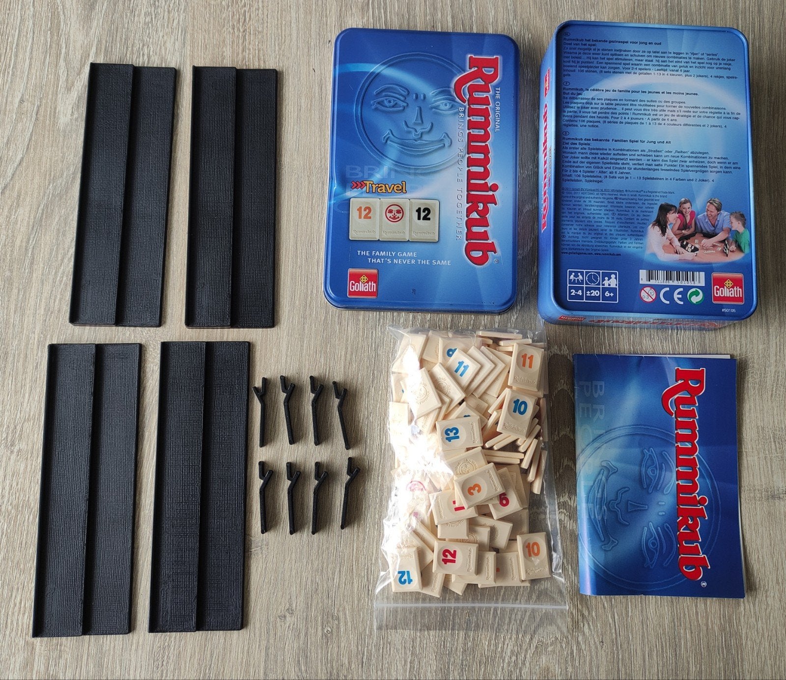 RUMMIKUB TRAVEL in BLIK OPBERGDOOS uitgever GOLIATH, Ophalen of Verzenden