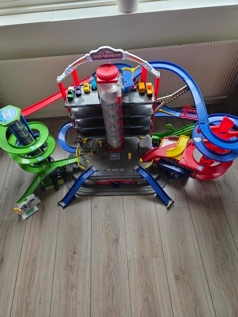 Majorette super city garage, Elektrisch, Ophalen, Overige merken, Racebaan