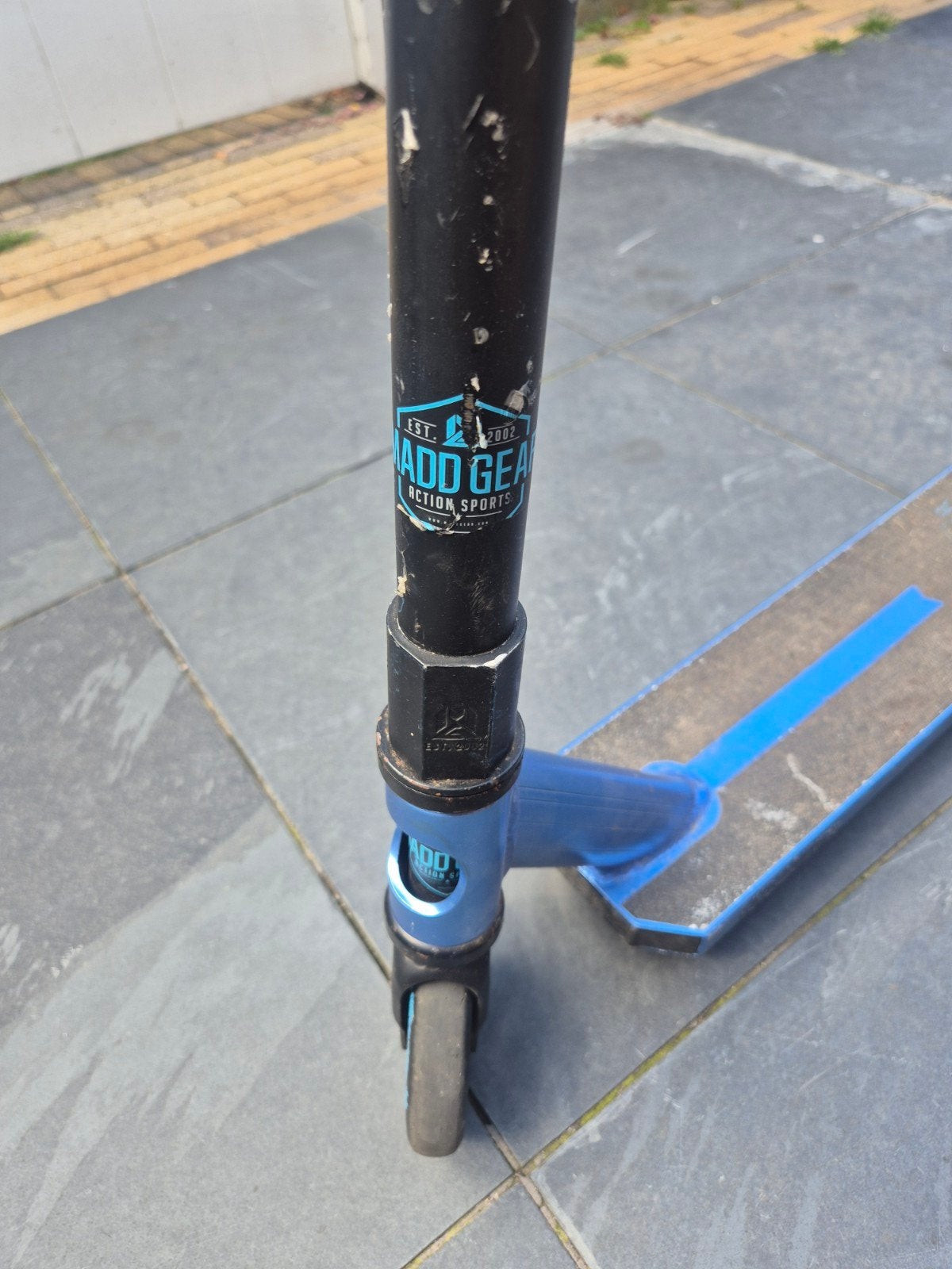 Madd Gear Stuntstep - Blauw/Zwart, Fietsen en Brommers, Steps, Ophalen, Gebruikt, Gewone step, Madd Gear