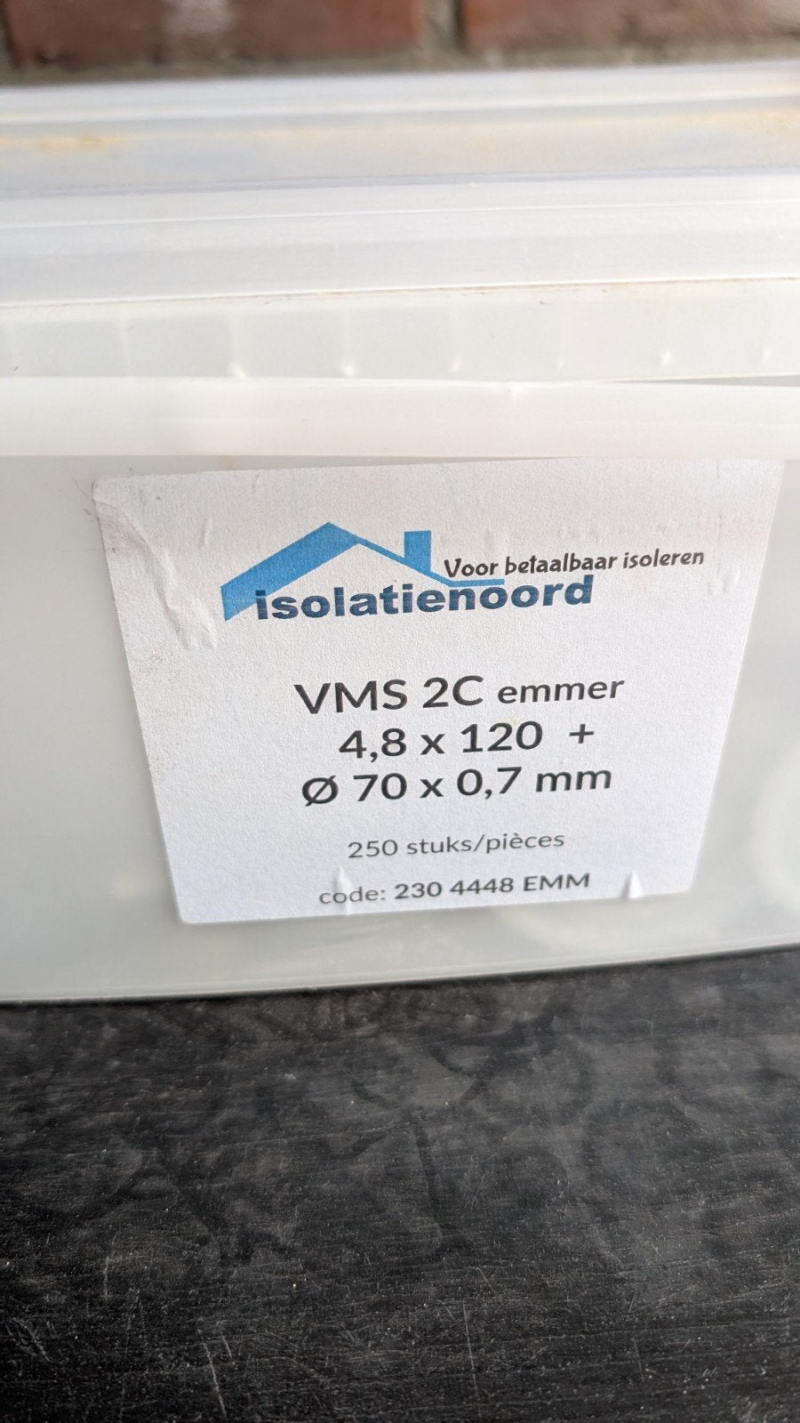 Isolatienoord VMS 2C emmer spijkers 4,8 x 120 mm, Ophalen, Nieuw, 50 tot 100 mm