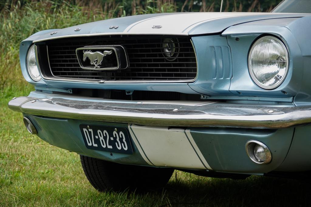 Ford Mustang 1966 Blauw oldtimer, foto 5