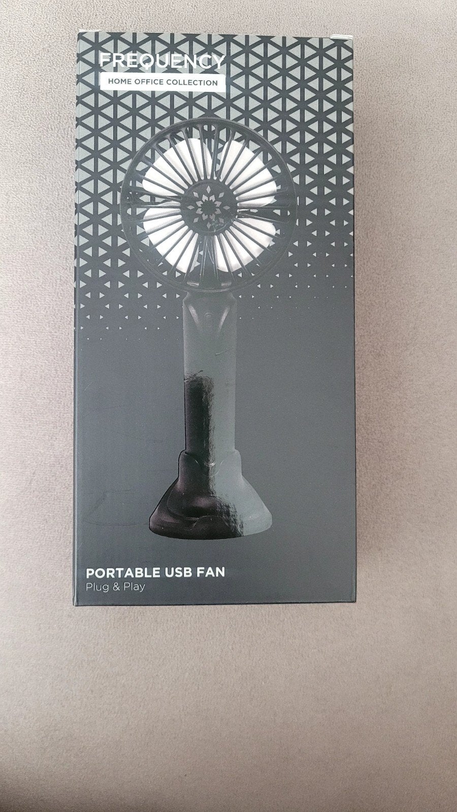 Frequency Draagbare USB Ventilator + telefoonhouder - Plug, Ophalen of Verzenden, Nieuw, Tafelventilator