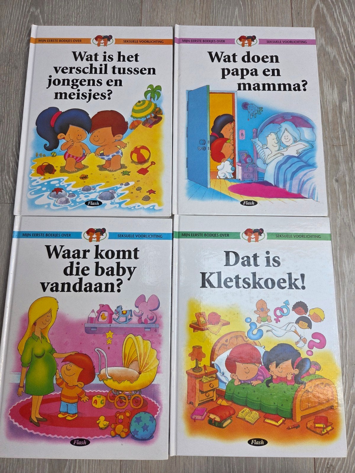 4x boeken - Mijn eerste boekjes over sexuele voorlichting, Boeken, Ophalen of Verzenden, Zo goed als nieuw, Fictie algemeen