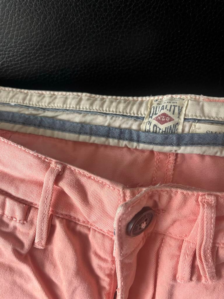 Heren korte broek lichtroze - Maat S, Ophalen of Verzenden, Gedragen, Maat 46 (S) of kleiner, Roze