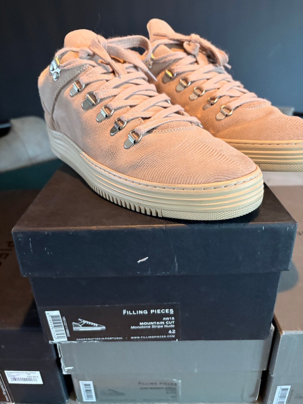 Filling Pieces Mountain Cut Monotone Stripe Nude - Maat 42, Kleding | Heren, Schoenen, Overige kleuren, Ophalen of Verzenden, Sneakers of Gympen