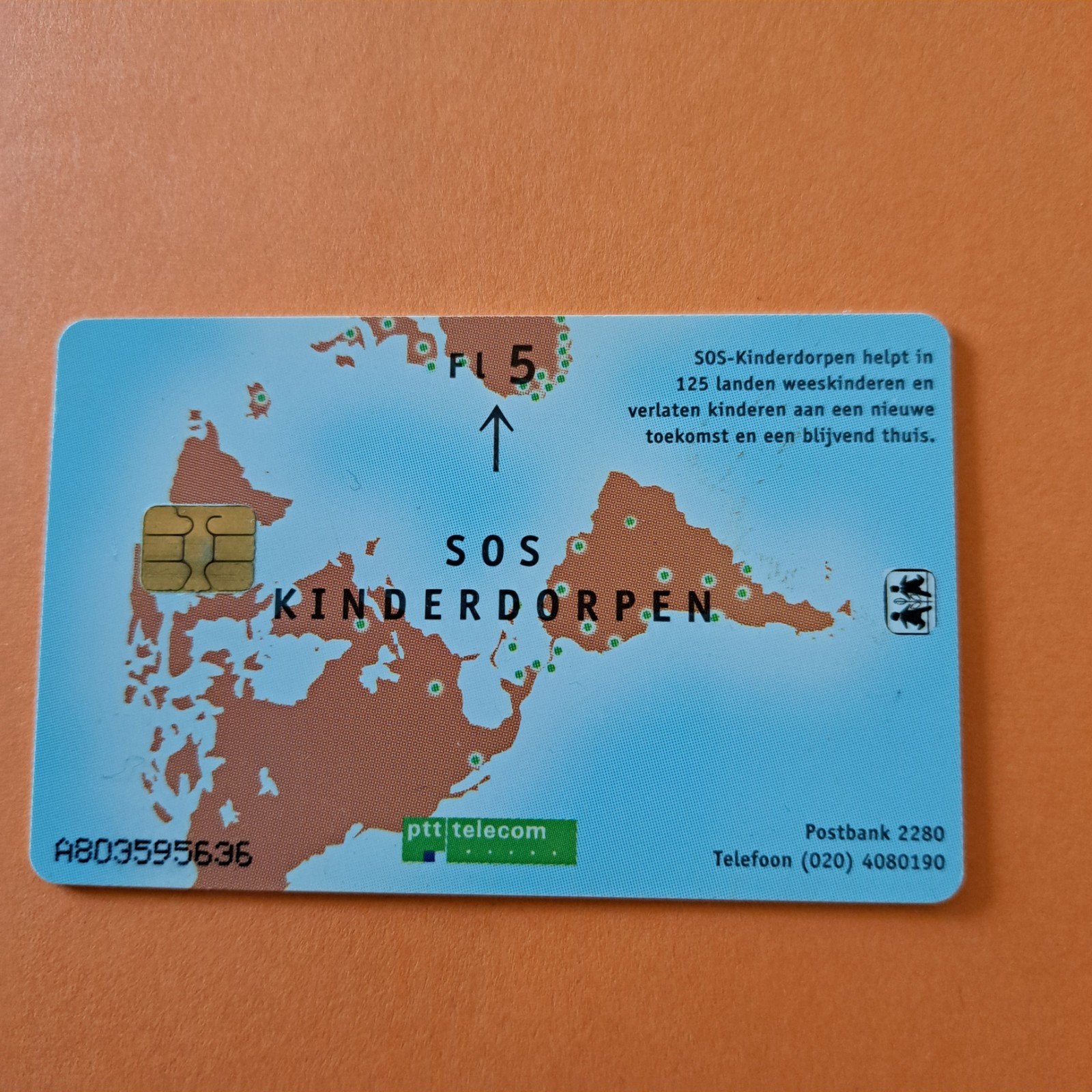 PTT Telecom telefoonkaart SOS Kinderdorpen, Ophalen of Verzenden, Nederland