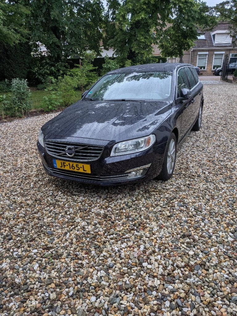 Volvo, V70, T4, Polar +, Geartronic 2016, blauw,, Auto's, Volvo, Zwart, 1969 cc, Blauw, Stationwagon