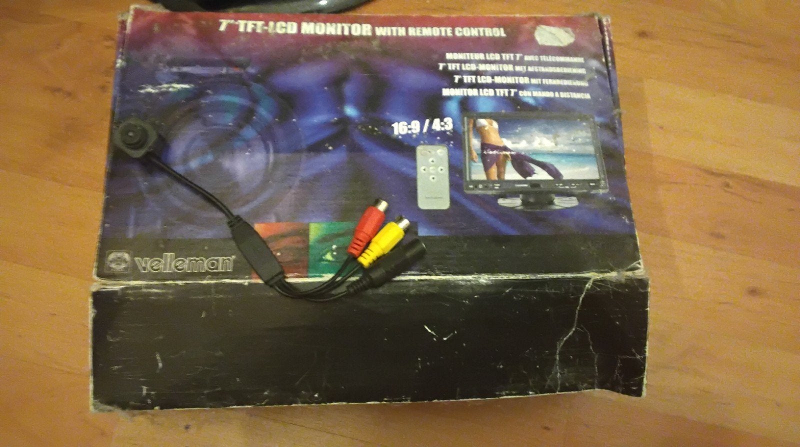 Velleman 7" TFT-LCD Monitor met afstandsbediening  met camer, Overige merken, Gebruikt, 50 Hz, Ophalen of Verzenden