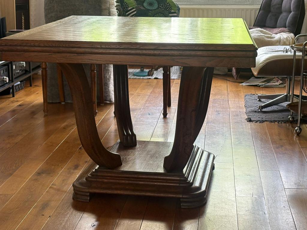 Art Deco Eettafel uitschuifbaar, Antiek en Kunst, Antiek | Meubels | Tafels, Ophalen of Verzenden