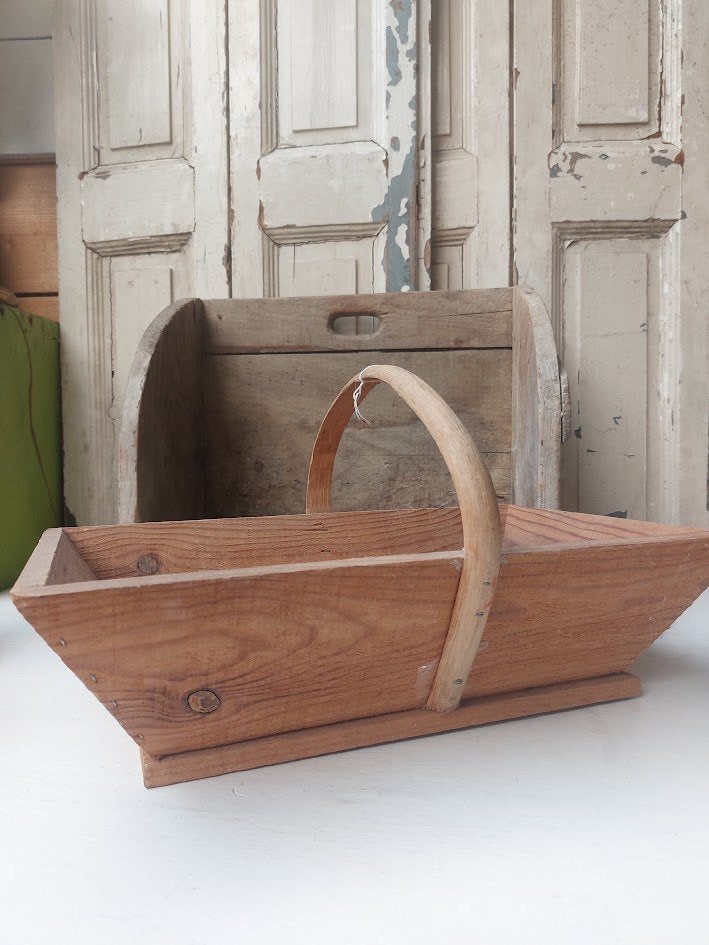 Authentieke houten plukmand, Ophalen of Verzenden