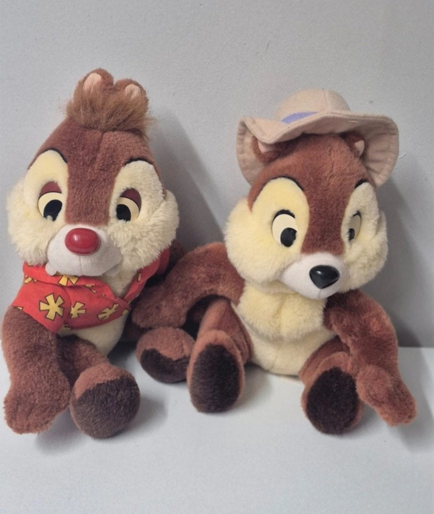 2 Disneyland Parijs knuffels knabbel en babbel, Verzamelen, Ophalen of Verzenden, Overige figuren, Gebruikt, Knuffel