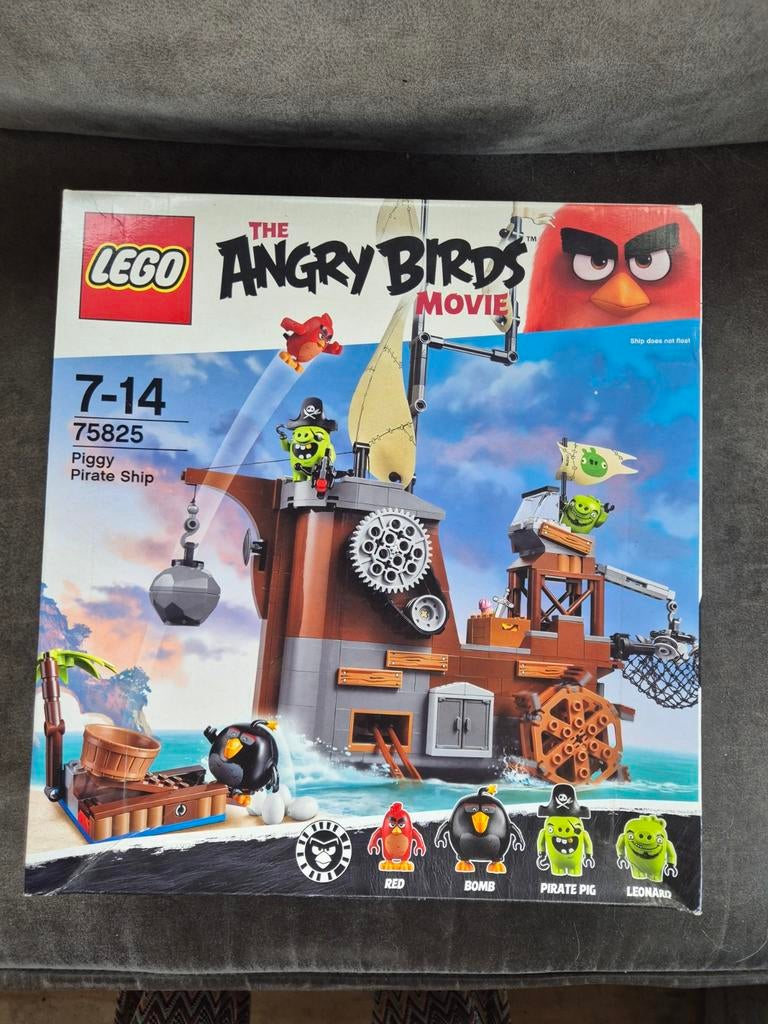 Nieuw Lego The Angry Birds Movie 75825 Piggy Pirate Ship, Overige thema's, Lego, Nieuw, Ophalen of Verzenden
