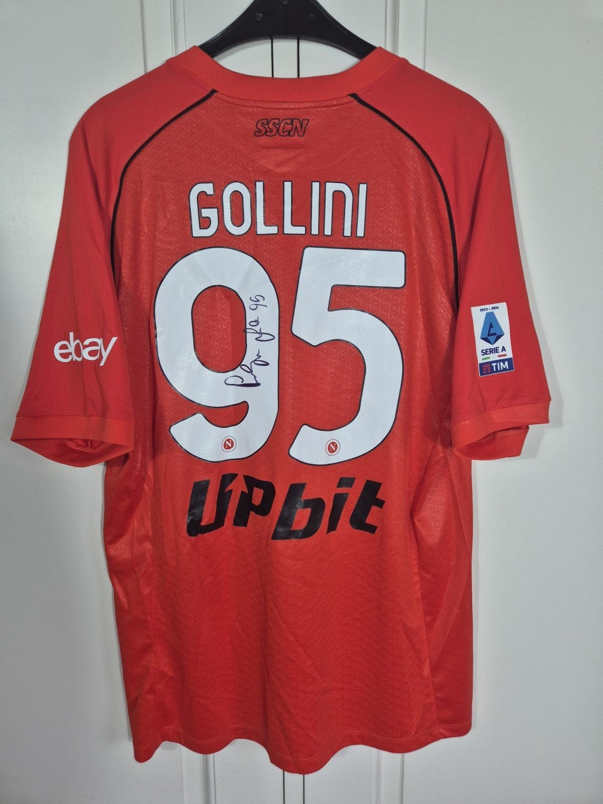Gesigneerd match prepared Napoli keepershirt Gollini - 2023/, Groter dan maat XL, Ophalen of Verzenden, Nieuw, Shirt