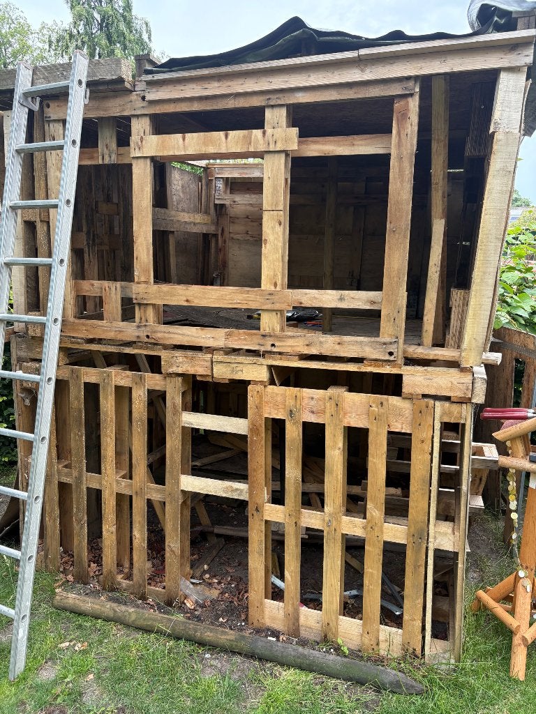 Hout afkomstig van hut, Tuin en Terras, Haardhout, Minder dan 3 m³, Ophalen