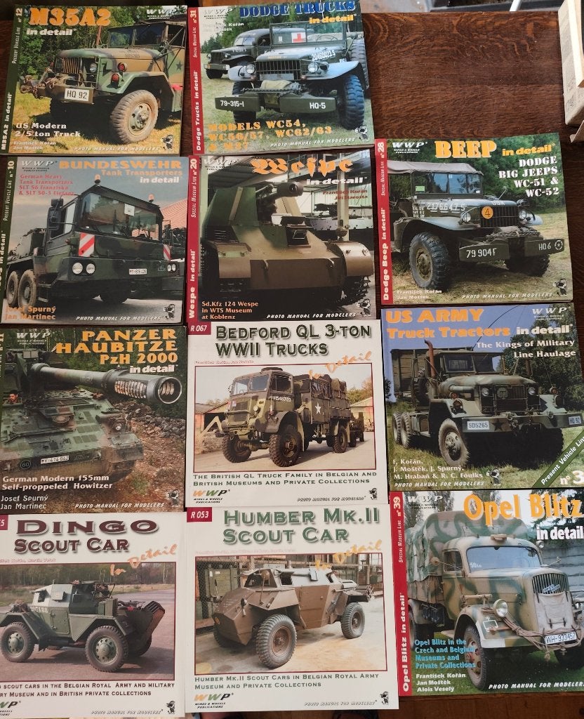 Wwp boeken militaire voertuigen in detail, Ophalen, Tweede Wereldoorlog, Zo goed als nieuw, Landmacht