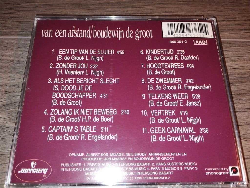Boudewijn de Groot - Van Een Afstand, Ophalen of Verzenden, Zo goed als nieuw, Pop