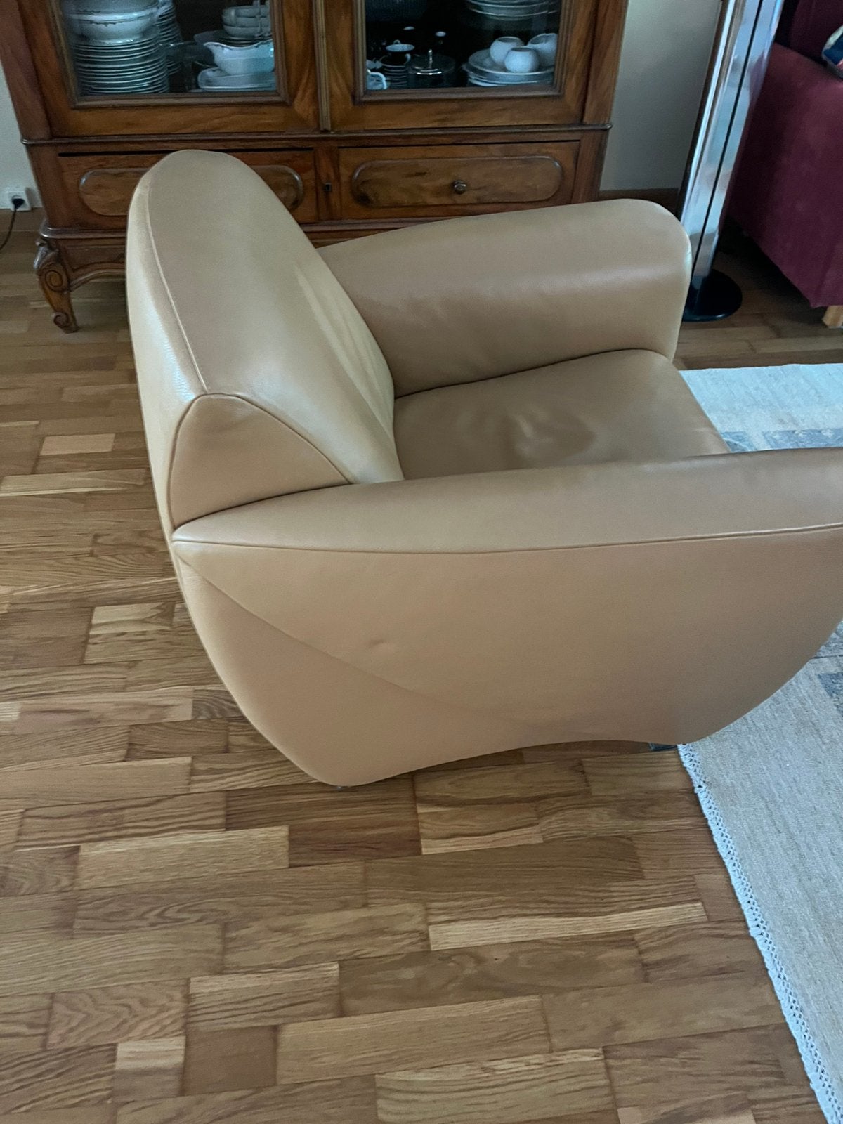 Twee lederen fauteuils te koop in zeer goede staat., Huis en Inrichting, Fauteuils, Minder dan 75 cm, Ophalen of Verzenden, Zo goed als nieuw