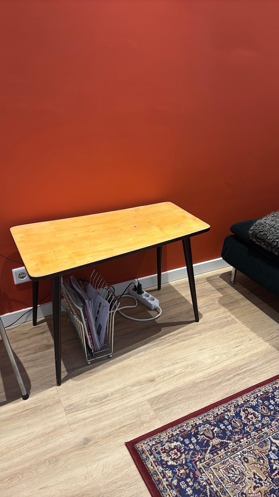 Bijzettafel vintage, Ophalen, Zo goed als nieuw, Rond, 50 tot 100 cm