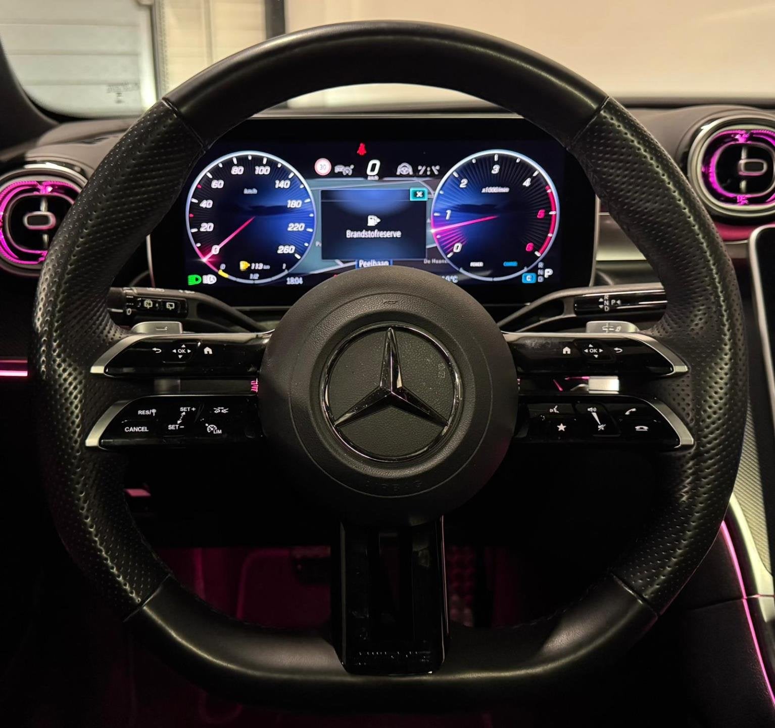 Mercedes-Benz C-klasse 220 d 4MATIC AMG Mild Hybride PANO KE, Auto's, Gebruikt, Zwart, 4 cilinders, Bedrijf