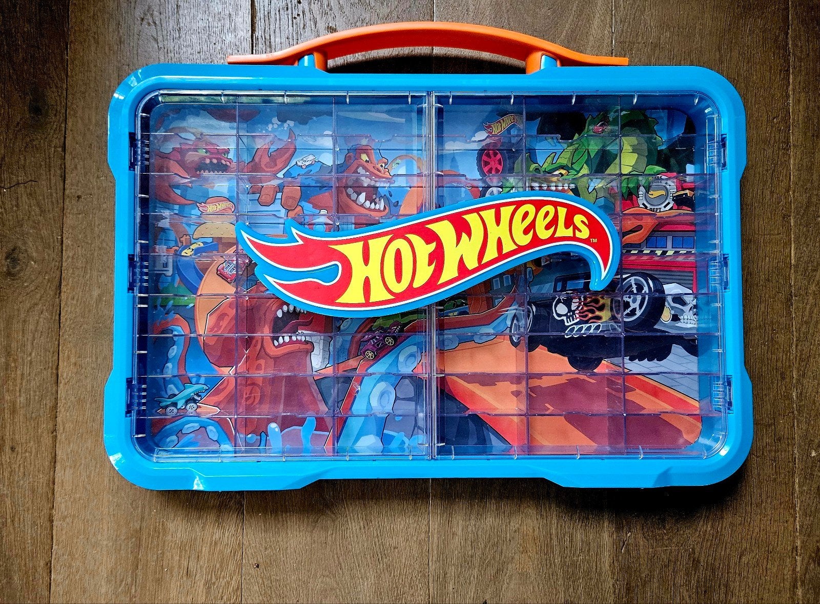 Hot Wheels opbergkoffer voor 48 auto's, Ophalen, Zo goed als nieuw