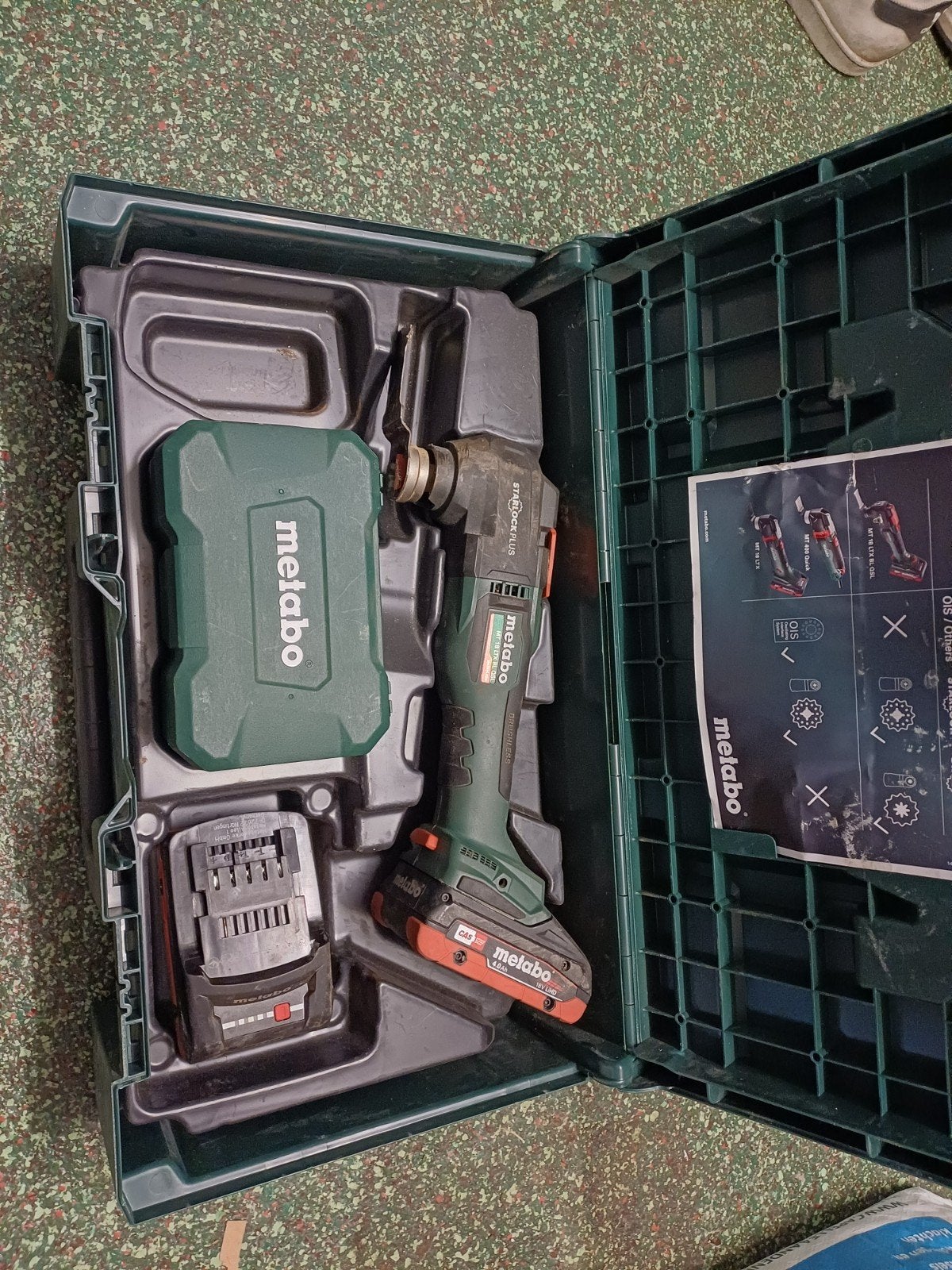 Metabo MT 18 LTX BL QSL Multitool met accu en accessoires, Ophalen, Gebruikt
