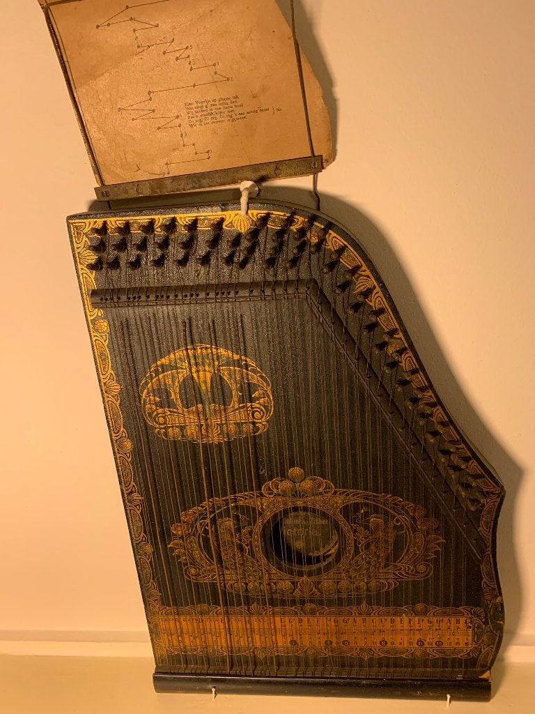 Antieke Concert-Mandolinen Zither Victoria, Ophalen of Verzenden, Gebruikt