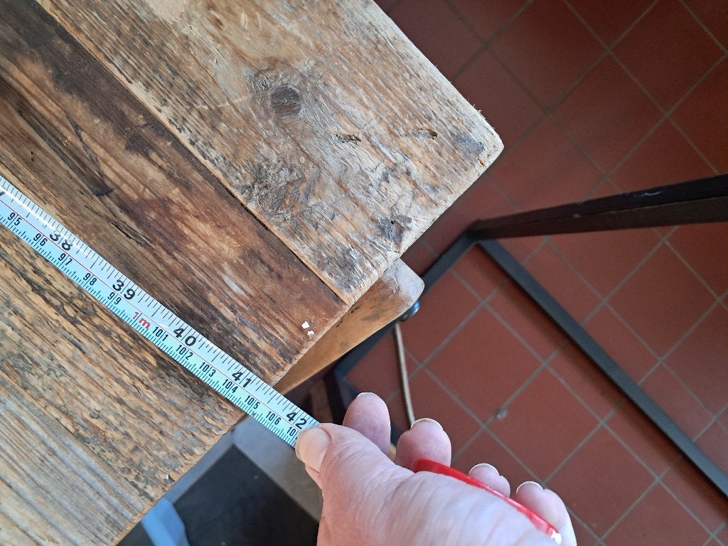 Houten bureau met 2 lades sidetable wandtafel  CS27382, Huis en Inrichting, Ophalen, Gebruikt, 100 tot 150 cm, Modern