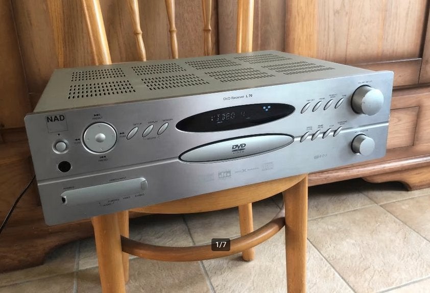 Te Koop: NAD L70 versterker/receiver., Ophalen, Gebruikt, 60 tot 120 watt, Overige merken