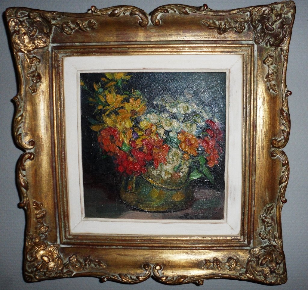 Ruikertje’  Jeannot Peeters  1909-1996. Olieverf op doek., Gesigneerd, Olieverf, Klassiek, Ophalen