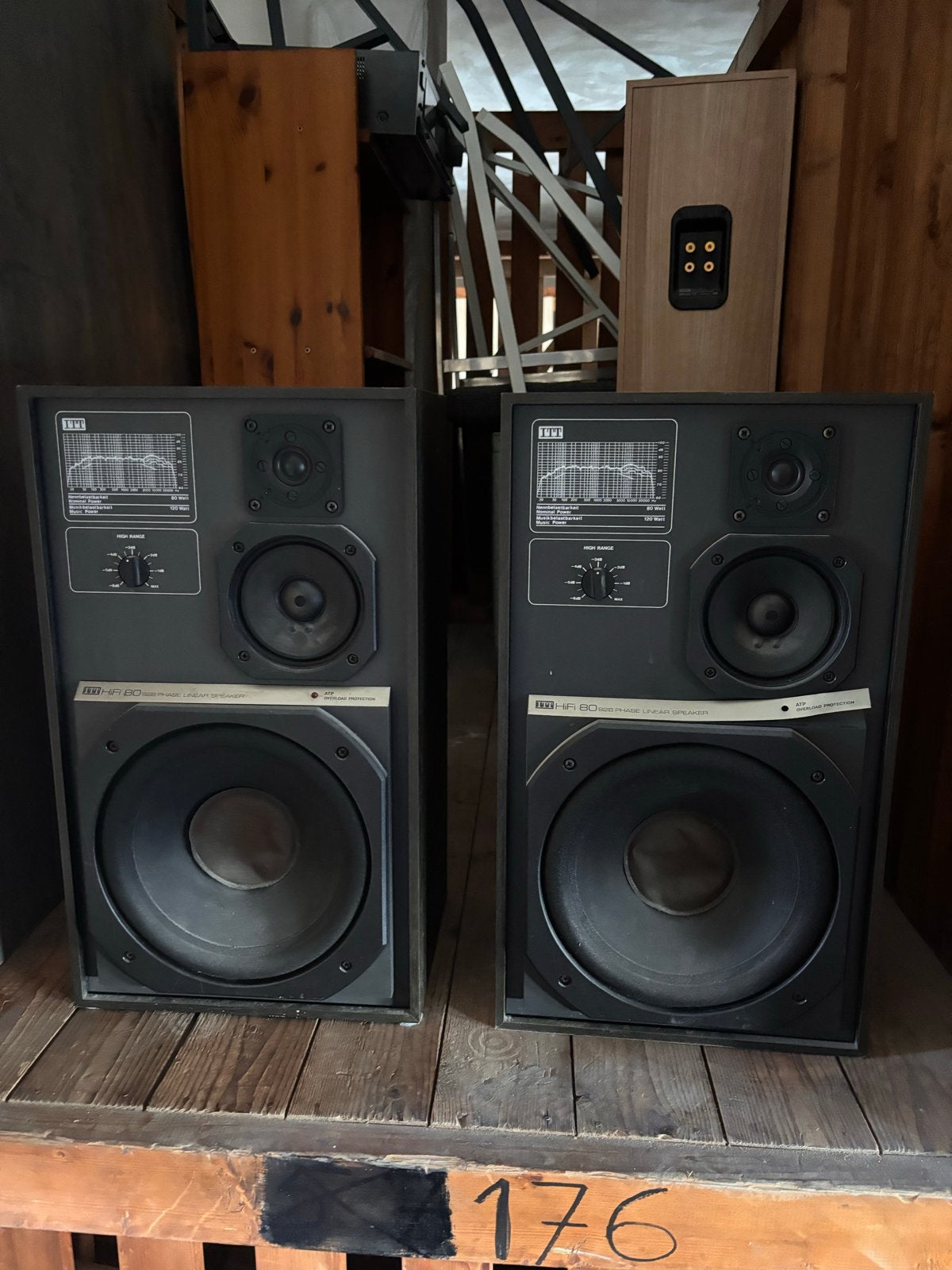 Vintage ITT Hi-Fi 8036 Linear Phase Speakers - Set, Audio, Tv en Foto, Luidsprekers, Ophalen, Gebruikt, Stereo speakers, Overige merken