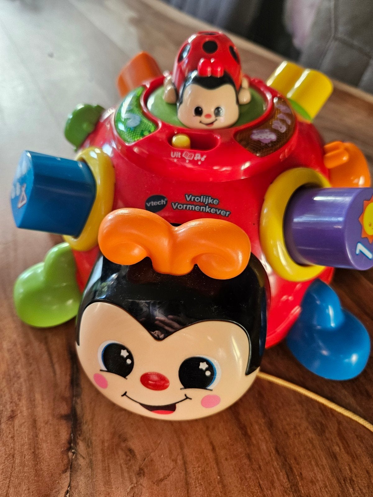 VTech Vrolijke Vormenkever met geluid en licht, Ophalen of Verzenden, Zo goed als nieuw, Overige typen, Met licht