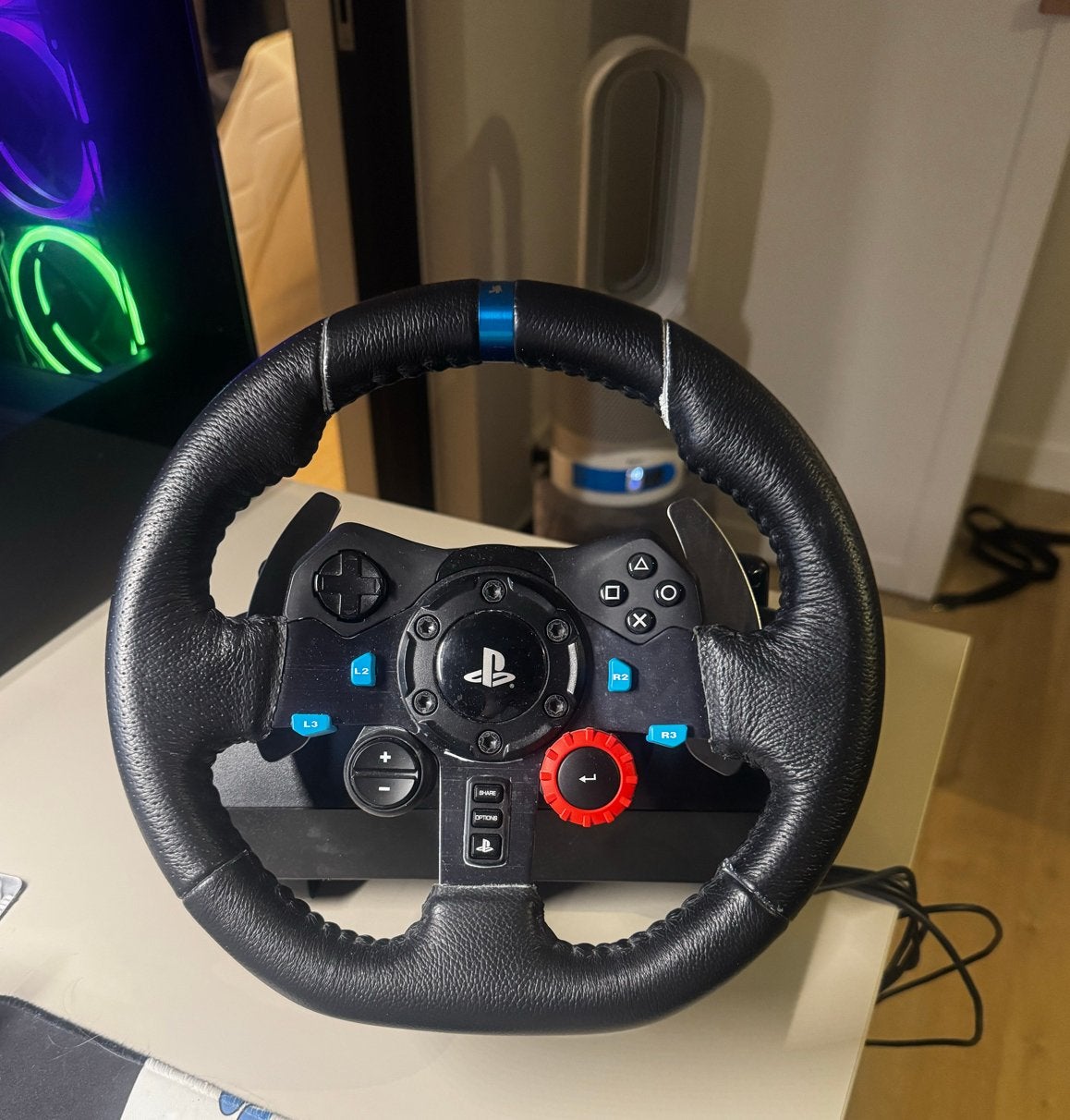 Logitech G29 racestuur met pedalen voor PlayStation/PC, Racestuur, Gebruikt, Force feedback, Ophalen of Verzenden