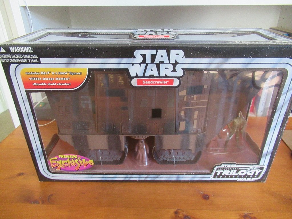 Star Wars OTC SANDCRAWLER + RA-7 + 2 JAWA'S in doos (2004), Verzamelen, Star Wars, Ophalen of Verzenden, Nieuw, Actiefiguurtje