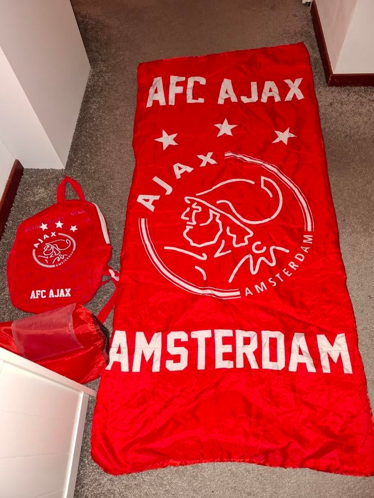 Ajax slaapzak en rugzak, Ophalen of Verzenden, Zo goed als nieuw