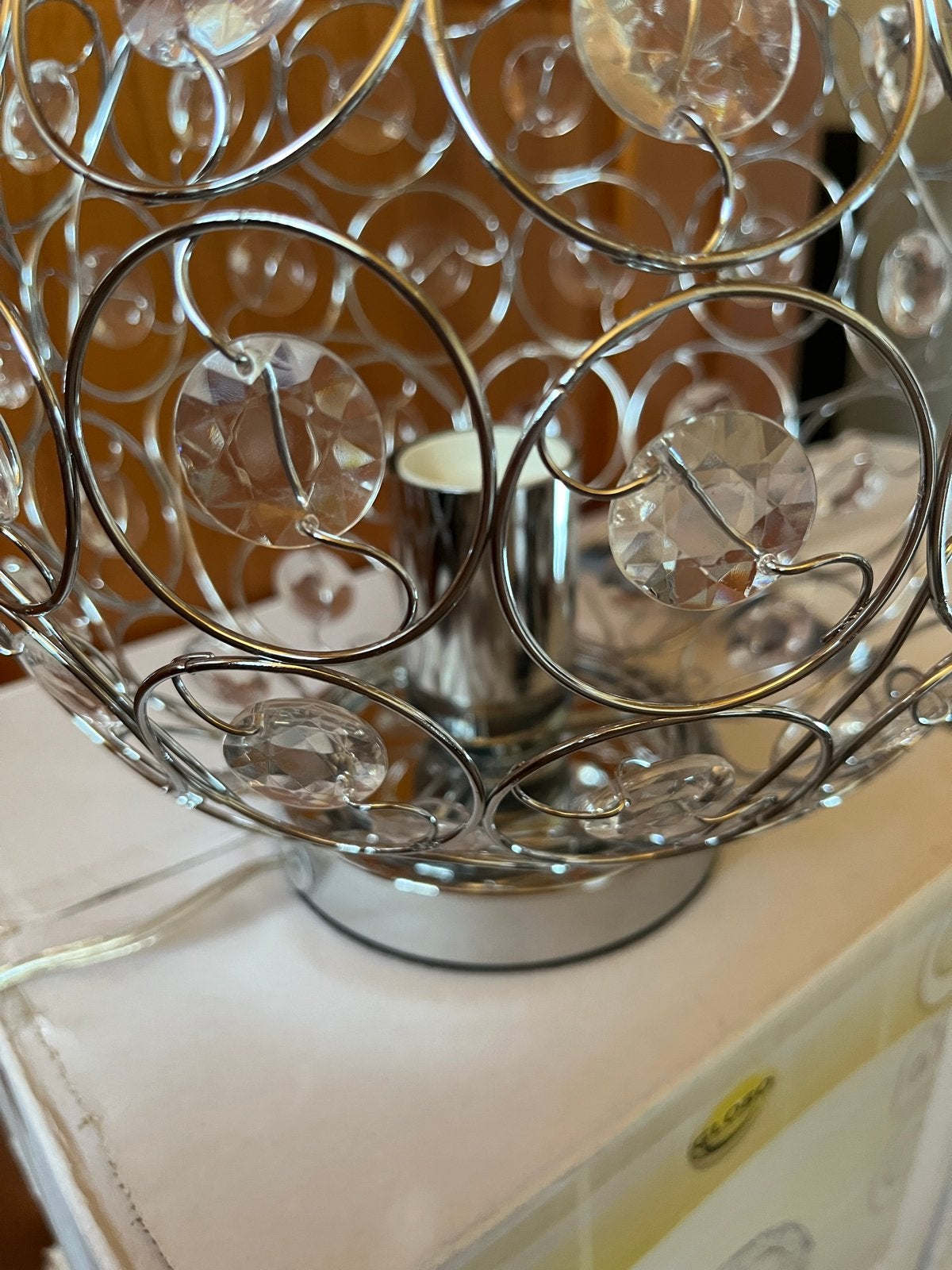 Globo Tafellamp Kristal Rond - Modern Design, Ophalen, Overige merken, Nieuw, E27 (groot)