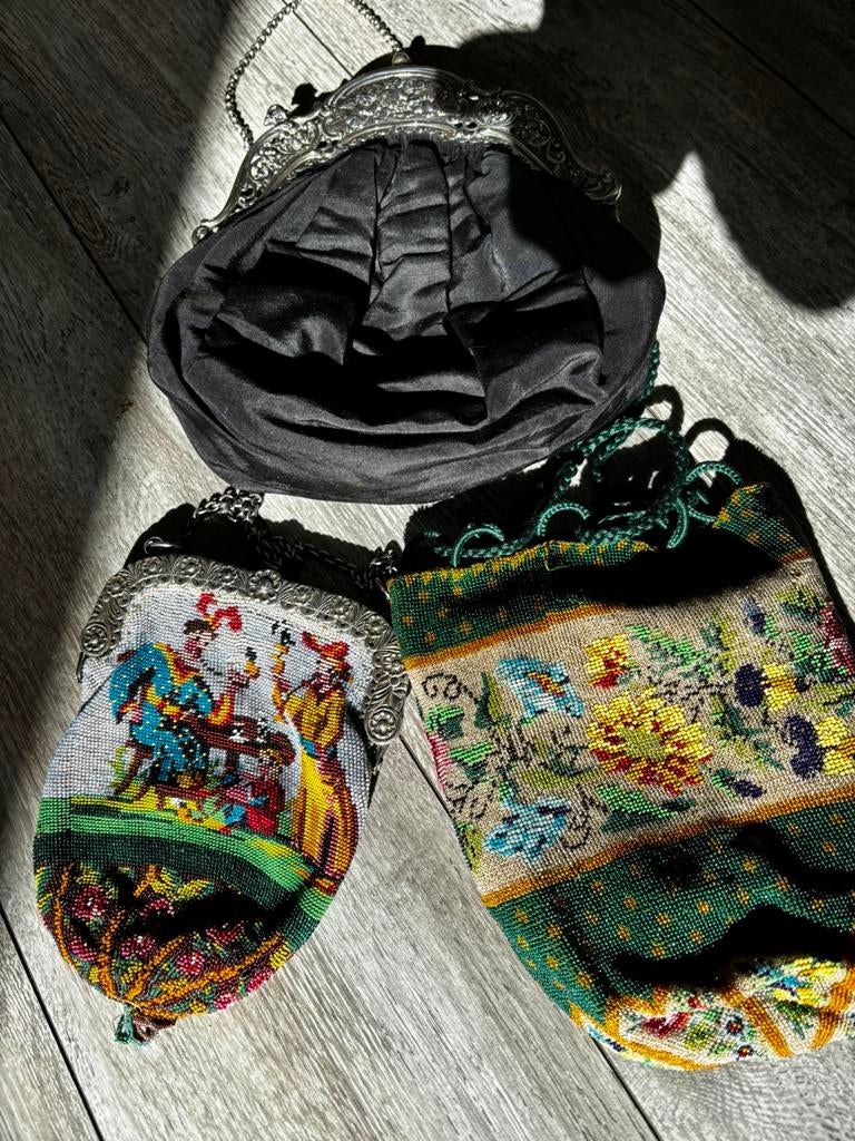 Antieke zilveren beugeltasjes, Ophalen of Verzenden, Zilver, Overige typen