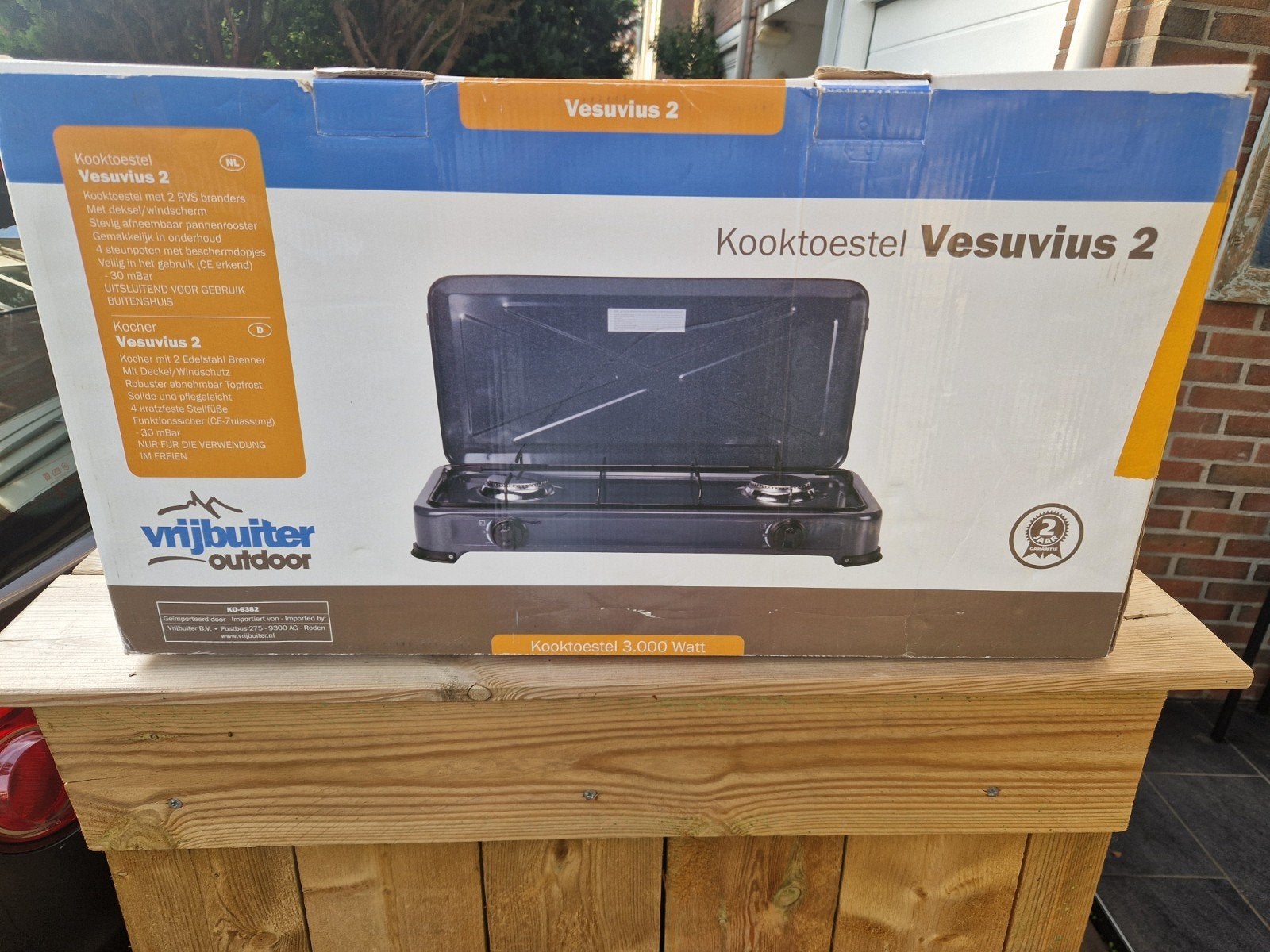 Vrijbuiter Outdoor Kooktoestel Vesuvuis 2 - Camping Gasstel, Ophalen of Verzenden