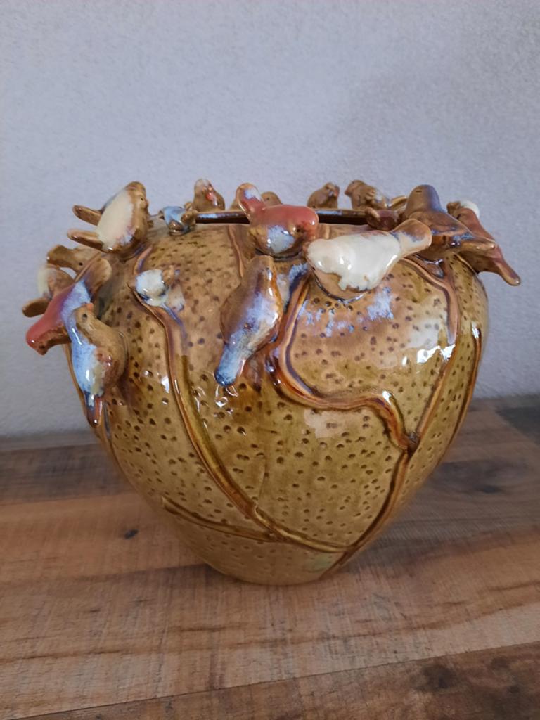 Des Pots handgemaakte keramiek vaas, Ophalen