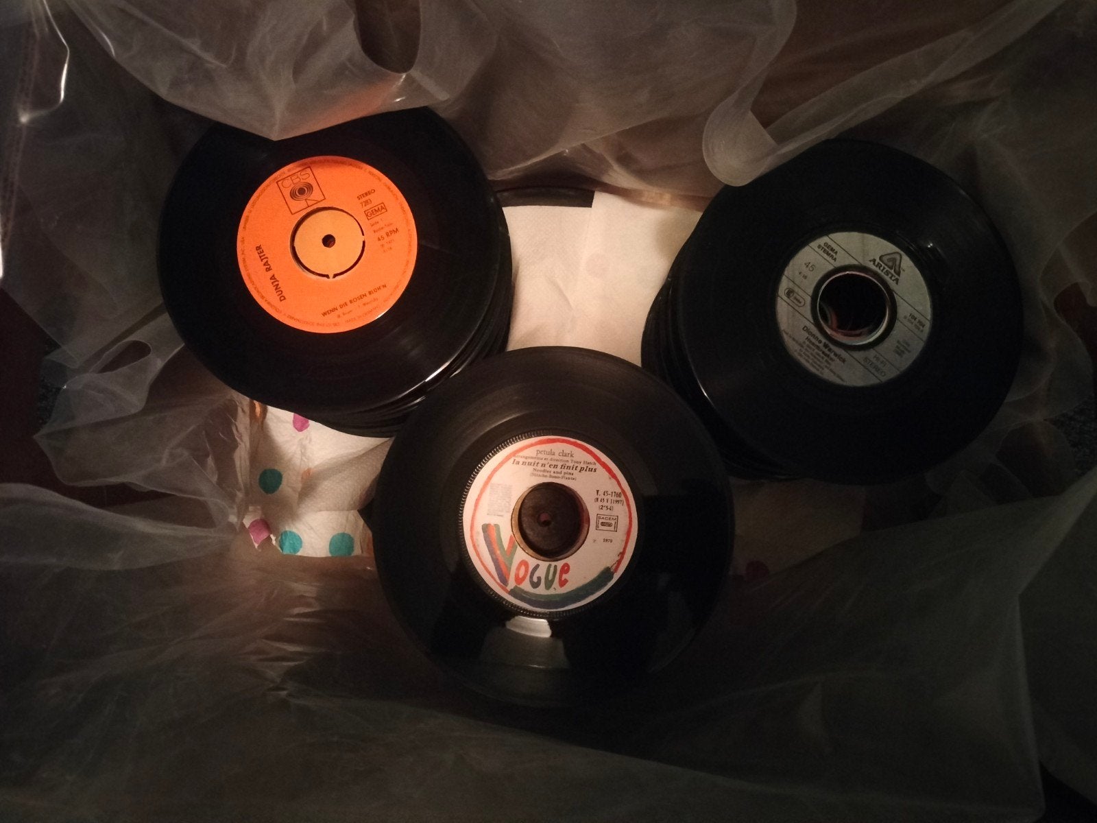 +/- 250 singles zonder hoes!, Ophalen, Gebruikt, 7 inch, Nederlandstalig