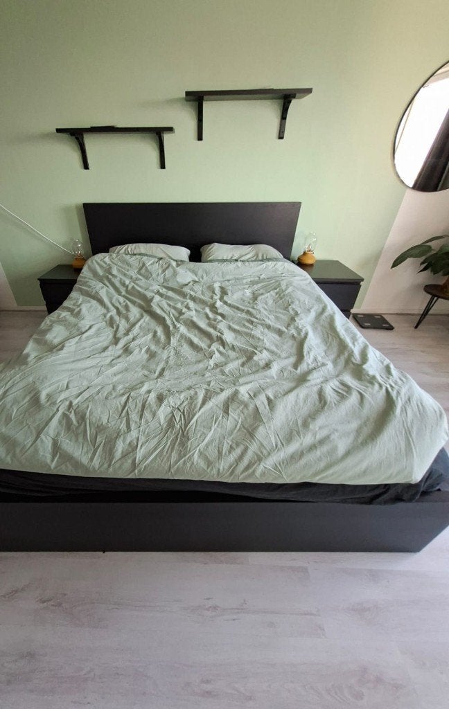 Tweepersoonsbed Ikea (MALM), Ophalen, Zwart, Modern, Ikea, Malm, Tweepersoons