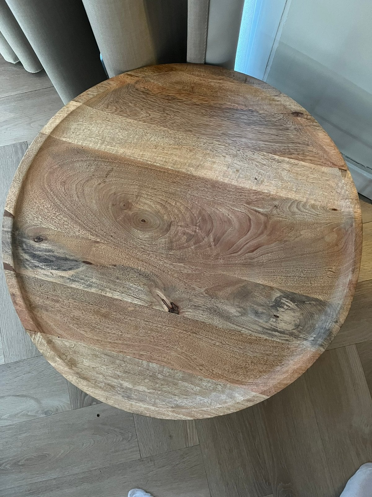 Mango salon tafel, Ophalen, 100 tot 150 cm, Rond, 50 tot 100 cm