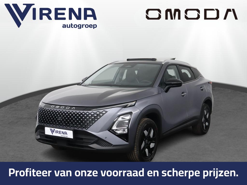 Omoda 5 SHS Hybride 1.6 T-GDi Premium - Schuifkanteldak - St, Auto's, Overige Auto's, Zwart, 4 cilinders, Hybride Elektrisch/Benzine