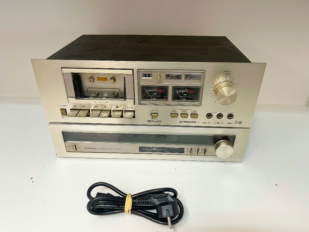 PIONEER CT-506 Cassette Deck & TX-410 + Tuner set, Audio, Tv en Foto, Overige merken, N, N, Enkel