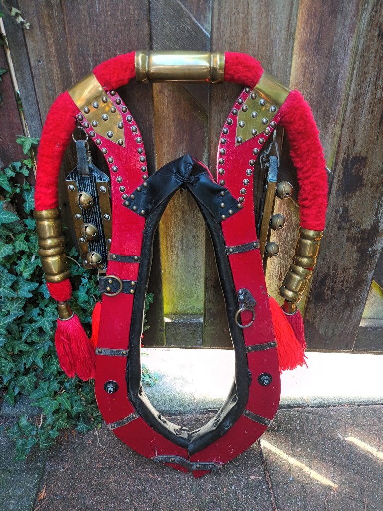 Antieke Paardenhaam mét bellen, Ophalen, Gebruikt, Handgemaakt, Recreatie