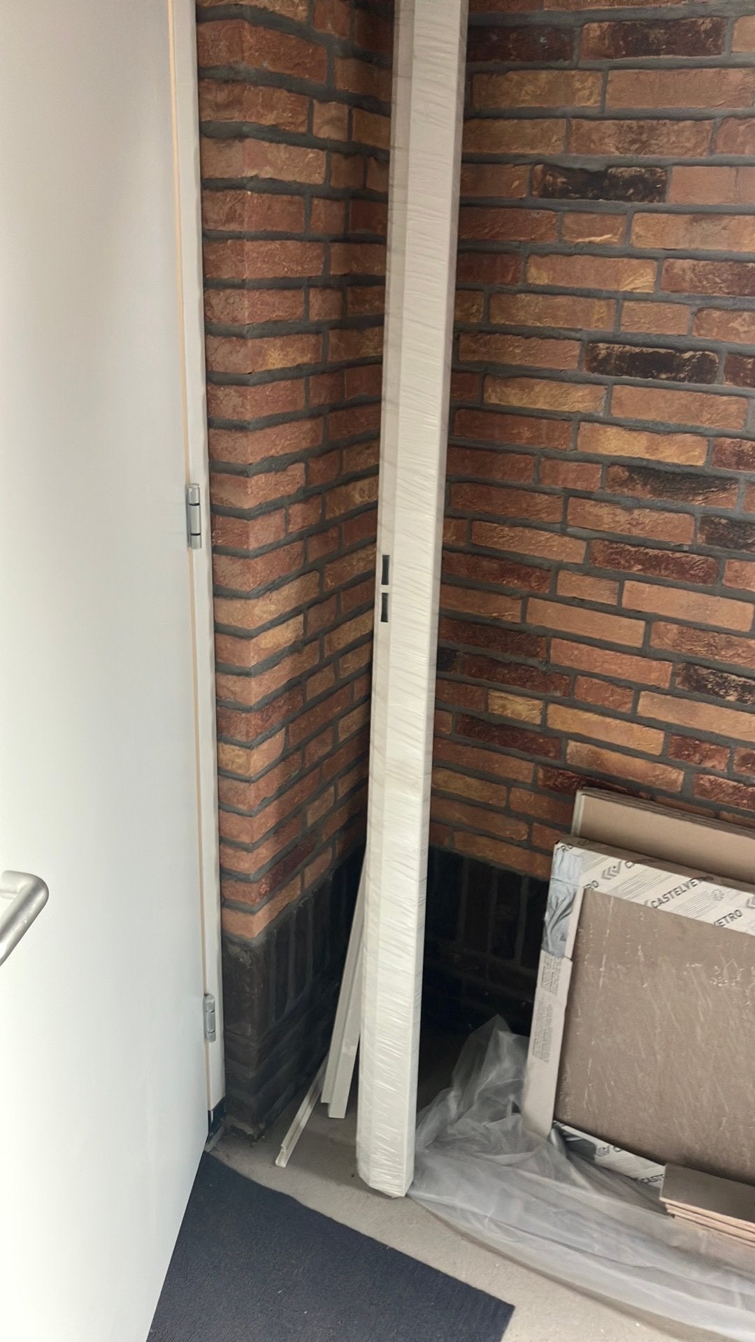 Aluminium kozijn opdekdeur, Doe-het-zelf en Verbouw, Ophalen, Zo goed als nieuw, Binnendeur, Minder dan 200 cm