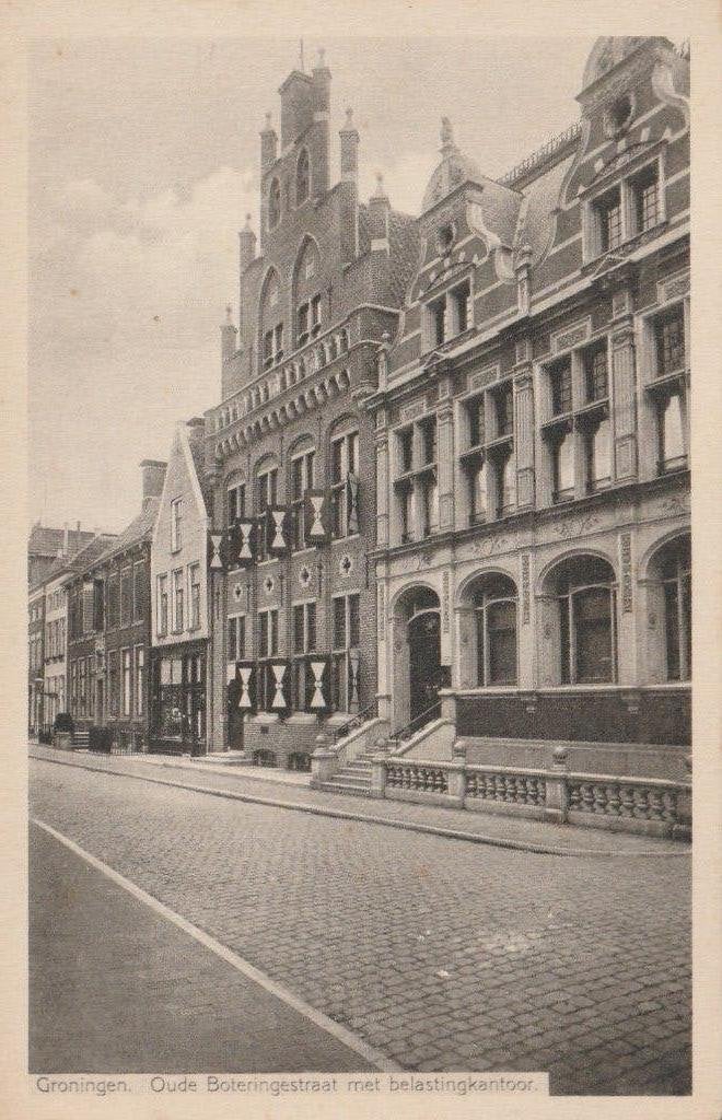 Groningen Oude Boteringestraat, Ophalen of Verzenden, 1940 tot 1960, Ongelopen, Groningen